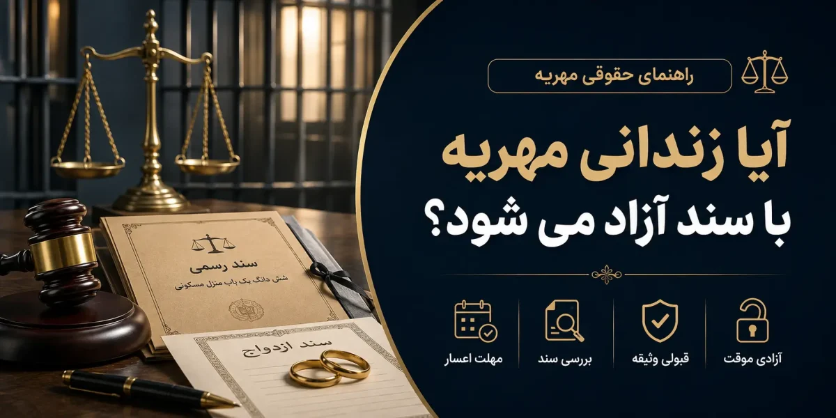 آیا زندانی مهریه با سند آزاد می شود؟