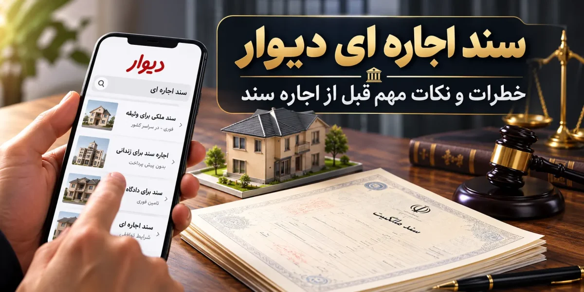 چرا گرفتن سند اجاره ای دیوار توصیه نمی شود؟
