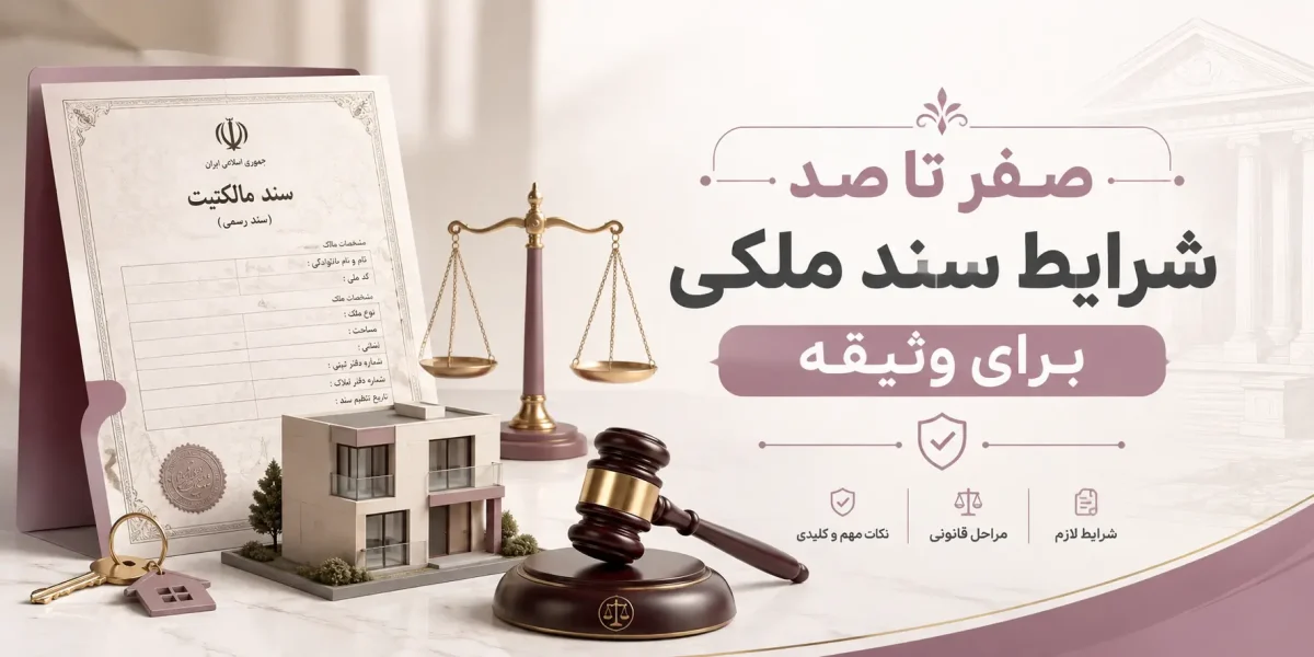 صفر تا صد شرایط سند ملکی برای وثیقه