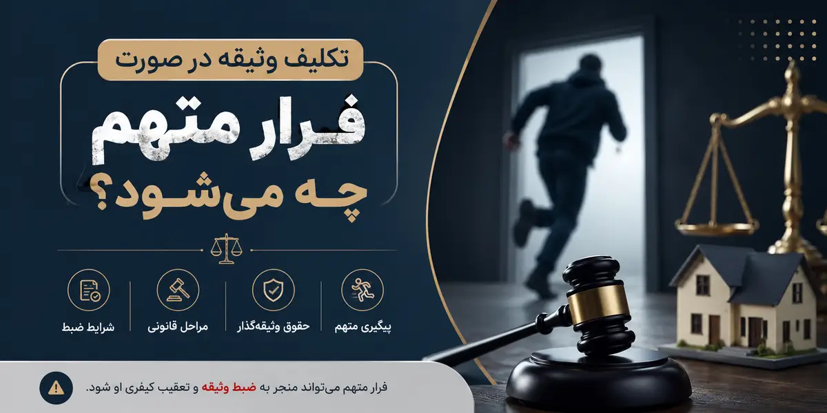 تکلیف وثیقه در صورت فرار متهم چه می‌شود؟